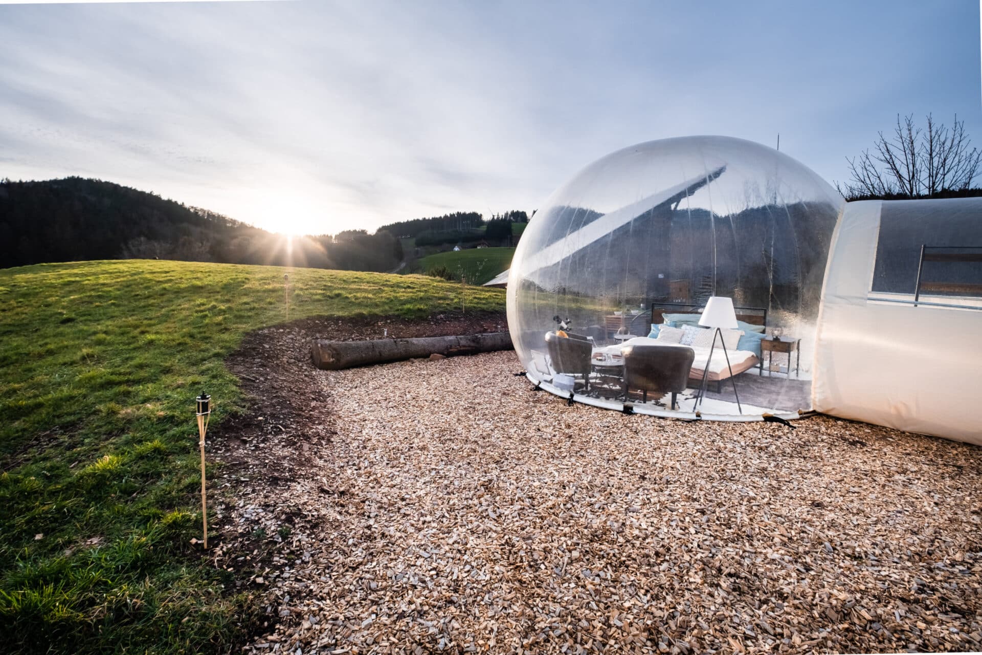 Das Bild zeigt Bubble Tent Gutach.