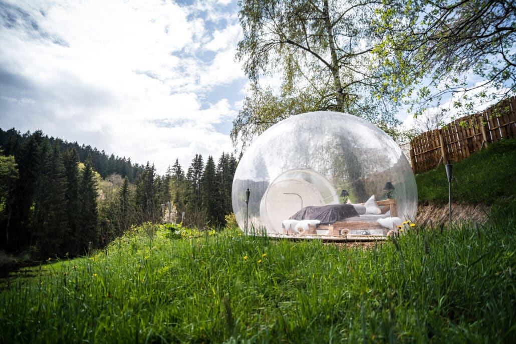 Beispiel eines Bubble Tent Produkts